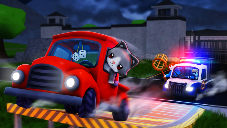 Official media showing a vehicle pursuit